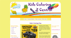 Desktop Screenshot of kids-coloring-central.com